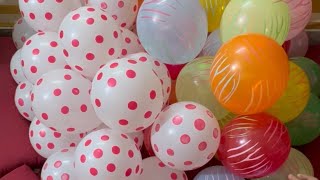 320 white dots and colourful stripes Balloons amp…… [upl. by Maupin]