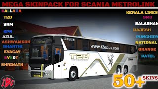 Scania Metrolink Skinpack for BUSSID IBS Scania Skins [upl. by Lole]