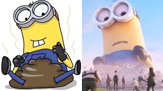 minions drawing meme  giant minion scene bob minions minions cartoon ✍️ drawing meme [upl. by Avid]