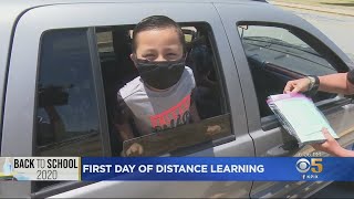 Park Elementary School In Hayward Resumes Classes With Curbside MeetAndGreet [upl. by Ahoufe]