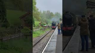 B1 Mayflower arriving into Stogumber on the West Somerset Railways Spring Steam Gala [upl. by Rhonda]