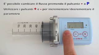 Crono SPID 50 Starting the pump in flow rate mode F [upl. by Quita]