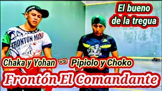 Chaka y Yohan vs Pipiolo y Choko Frontón El Comandante tercer partido [upl. by Trev]