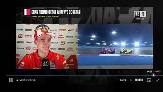 Pedro acosta entrevista su primera vez motogp Gran Premio Qatar 2024 [upl. by Airotnes]