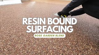 Resin Bound Surfacing  Paving Full Installation Video Rose Garden Blend [upl. by Ahtaga]