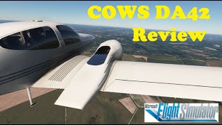 COWS Diamond DA42 Twin Star review in Microsoft Flight Simulator MSFS 2020 [upl. by Ingra]