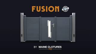 FUSION  le portail motorisé avec portillon intégré [upl. by Marshal812]