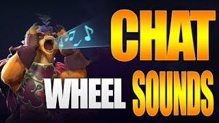 Dota 2 Seasonal Chat Wheel Sounds  TI9 Battle Pass [upl. by Liza]