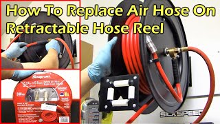 How To Replace Air Hose on Retractable Hose Reel [upl. by Pepe]