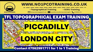 PICCADILLY TFL TOPOGRAPHICAL SKILLS TEST TRAINING SEPTEMBER 2022PCO LICENSE LONDON [upl. by Hashum]