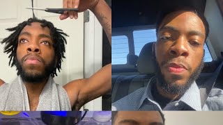 FIRST VLOG Story time on why I cut my locs offMaking smoothies for the week [upl. by Akirderf519]