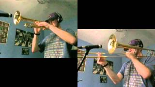 Johann Sebastian Bach – Invention No 1 in C Major BWV 772 TrumpetTrombone duet [upl. by Granny586]