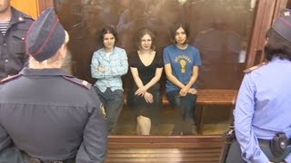 Pussy Riot sentenced for Putin protest [upl. by Ataynek]