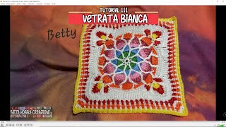 Tutorial  111 MATTONELLA  Vetrata bianca [upl. by Lachus]