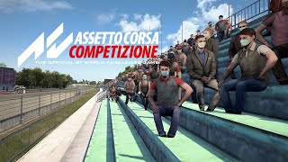 Assetto Corsa Competizione Covid spectators at Imola [upl. by Enial676]