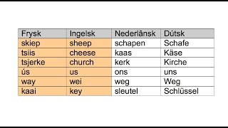 Is it Frysk mear famylje fan it Ingelsk of fan it Nederlânsk [upl. by Chrysa]