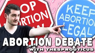 Abortion Debate w TheSprouticus Constitutionalist Conservative Streamer [upl. by Aonehc]