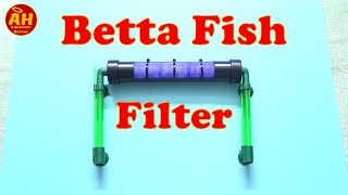 How to DIY Betta Aquarium Filter [upl. by Horgan992]