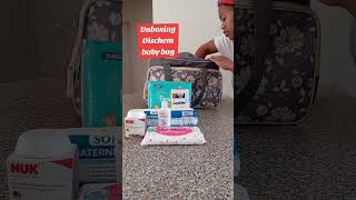 Unboxing Dischem Baby bag pregnancyjourney Nestwithme 3rdtrimester babyontheway [upl. by Yssirk]