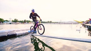 This is Urban Freeriding  Fabio Wibmer in Vienna [upl. by Nohsyt]