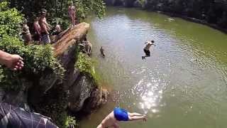 Cliff Jumping The Chattahoochee With A Twist [upl. by Kirven]