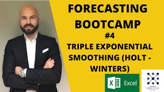 FORECASTING BOOTCAMP 4 Triple Exponential Smoothing in Excel Holt  Winters method [upl. by Jean-Claude]