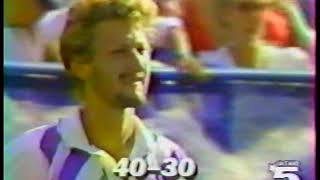 Miloslav Mecir vs Boris Becker US Open Semifinal 1986 [upl. by Langbehn437]