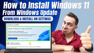 How to Update to Windows 11 from Windows Update  Official 2022 [upl. by Ecnaled]