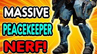 MASSIVE TITAN NERF ARE PEACEKEEPERS BAD NOW [upl. by Ainavi]