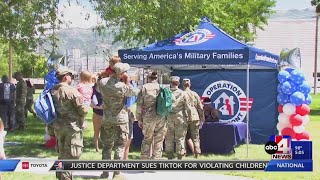 Harlem Globetrotters help provide school supplies to Utahs military children [upl. by Iggy]