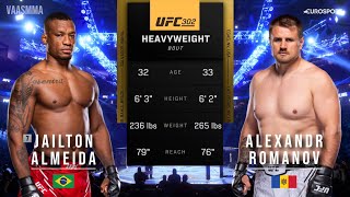 JAILTON ALMEIDA VS ALEXANDR ROMANOV FULL FIGHT UFC 302 [upl. by Jorgenson]