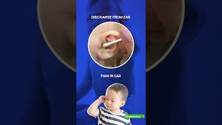 Ear pain amp Ear Discharge in kids 😔 earpain eardrop parentingtips eardischarge earinfection [upl. by Amikay]