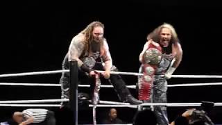 WWE Live Monroe 2018 The Deleters Of Worlds vs The B Team [upl. by Gylys565]