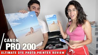 Canon Pixma PRO200  Best Dye Photo Printer 2024  REVIEW amp Paper Comparison [upl. by Roeser780]