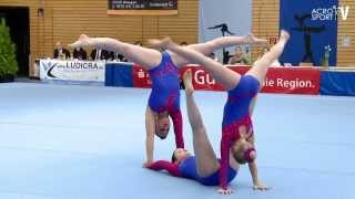 Acro Cup Albershausen 2013 Womens Pair Balance Germany  CaroBauder Antoni Brunckhorst [upl. by Kimitri]