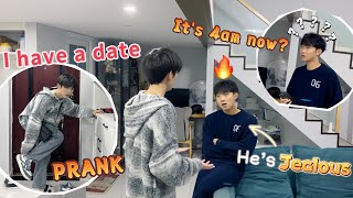 Going To A Date At 4am❓Making My Boyfriend Jealous Prank🤣 He is really angry🔥 Cute Gay Couple [upl. by Lesde]