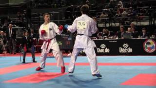 Enes ERKAN vs Tanel PAABO  2014 World Karate Championships  WORLD KARATE FEDERATION [upl. by Alfonzo]