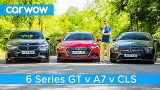 Audi A7 vs Mercedes CLS vs BMW 6GT review  which is the best [upl. by Halik]