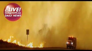 LIVE DAILY NEWS  San Angelo Fire Fighters Battling Panhandle Blaze [upl. by Quickman23]