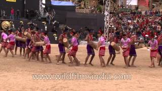 North East Indias Garo tribal drumbeats and dance steps [upl. by Masuh]