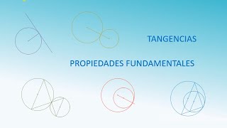 Propiedades de las tangencias [upl. by Augustin]