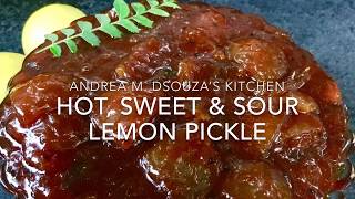 HOT SOUR amp SWEET LEMON PICKLE  LIME PICKLE [upl. by Eisenhart158]