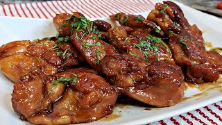 Honey Butter Glazed Chicken Thighs  Easy Glazed Chicken Recipe [upl. by Ardnaz636]