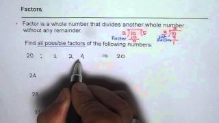 Understand Factors Prime Composite Numbers Definition [upl. by Norga246]