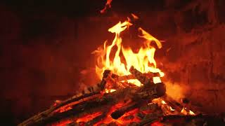 🔥 Cozy Up with 4K Fireplace Video – 3 HOURS of Soft Fire Crackling Sounds [upl. by Kandy]