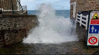 Grande marée  24 mars 2023  SaintMalo Rochebonne [upl. by Sidman]