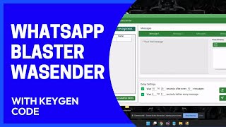 WASENDER 350 LATEST  BUSINESS SENDER  WHATSAPP MARKETING SOFTWARE 2024  WASENDER KEYGEN [upl. by Agnes765]