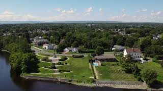 Aerial view of Plattsburgh New York via Mavic Air 2 Drone [upl. by Alliuqaj]