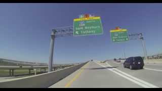 Southbound On Hwy 121 From I35E To DallasFort Worth International DFW Airport In 4K 20150325 [upl. by Isadora]