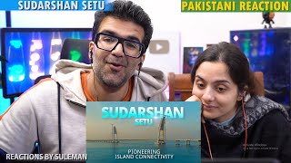 Pakistani Couple Reacts To Sudarshan Setu  Longest Cable Stayed Bridge Connects Okha amp Beyt Dwarka [upl. by Delfine425]